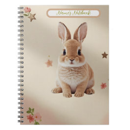 Cuaderno pastel de conejito bebé