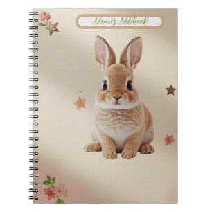 Cuaderno pastel de conejito bebé