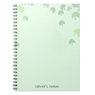 Cuaderno Pastel de hojas del día 3 de St patrick Green past