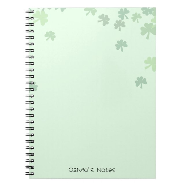 Cuaderno Pastel de hojas del día 3 de St patrick Green past (Frente)