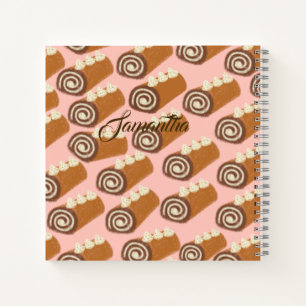 Cuaderno Pastel de Rollo de Chocolate