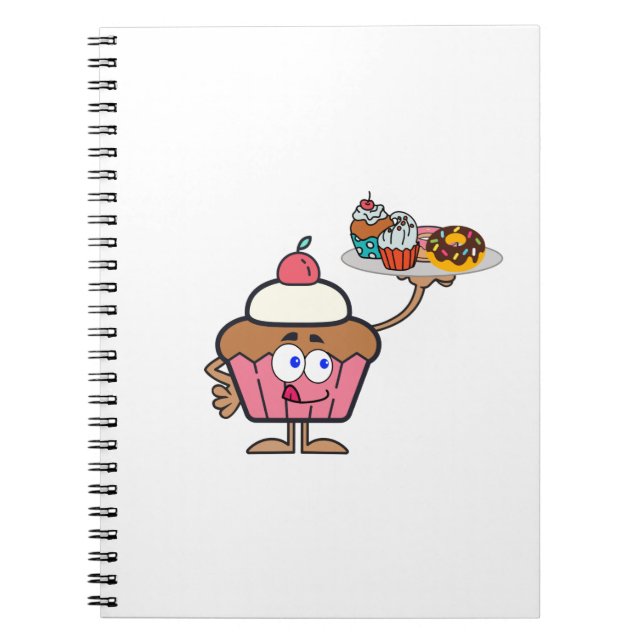 Cuaderno Pastel de tarta dulce tu día (Frente)