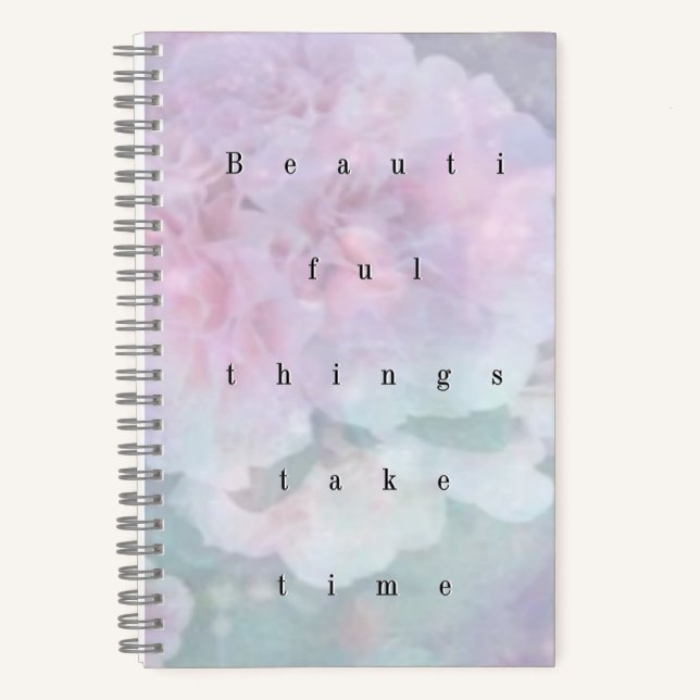 Cuaderno Pastel Dream Floral Spiral Notebook. (Anverso)