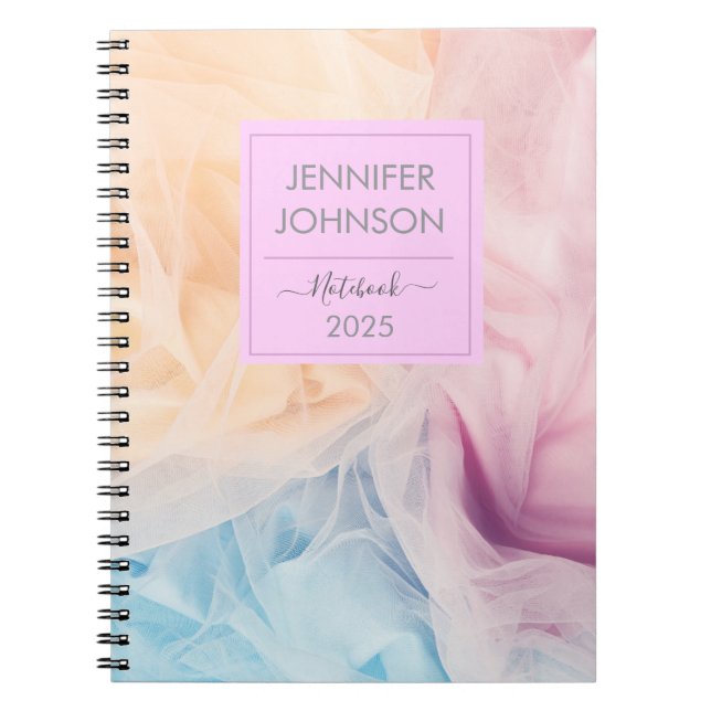 Cuaderno Pastel Editable  (Frente)