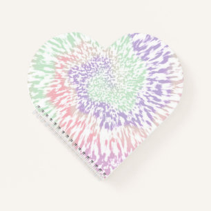 Cuaderno Pastel Espiral Shibori Floral Tye Hippie Retro