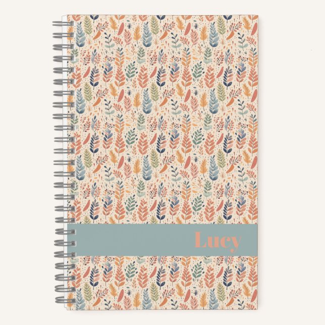 Cuaderno Pastel estilo bohemio (Anverso)