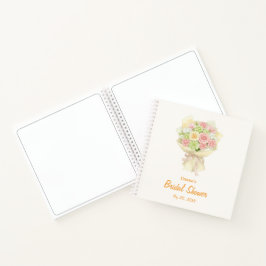 Cuaderno Pastel Floral Bridal Shower bouquet wedding 