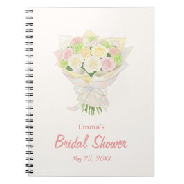 Cuaderno Pastel Floral Bridal Shower  – Japanese