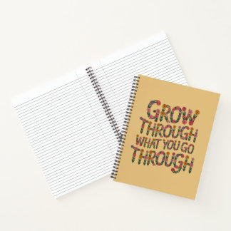 Cuaderno Pastel Floral Mentalidad de Crecimiento Profesor E
