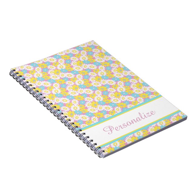 Cuaderno Pastel floral personalizado (Lado Derecho)