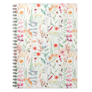 Cuaderno Pastel Flower Garden Pattern