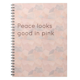 Cuaderno Pastel Geometric Pop | Blush Custom Notebook