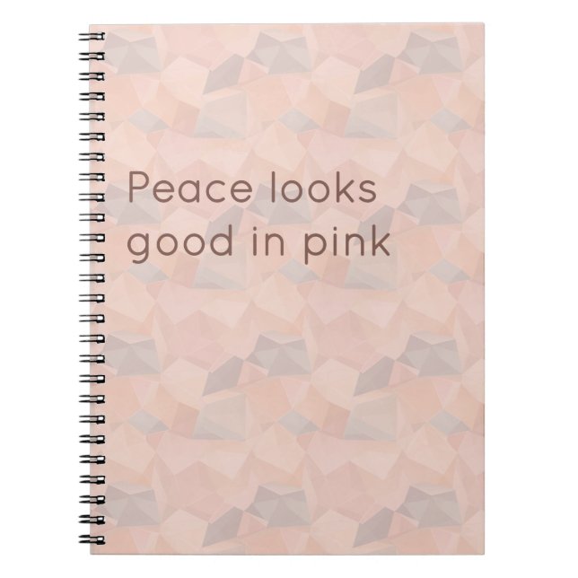 Cuaderno Pastel Geometric Pop | Blush Custom Notebook (Frente)