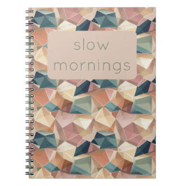 Cuaderno Pastel Geometric Pop | Muted Custom Notebook