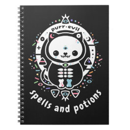 Cuaderno Pastel Goth Spells and Potions Witch's