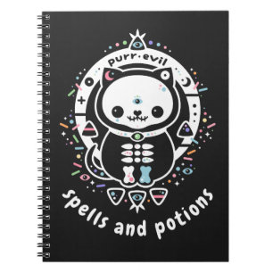 Cuaderno Pastel Goth Spells and Potions Witch's