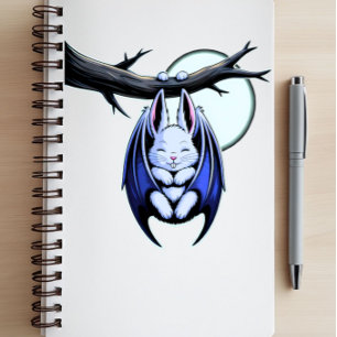 Cuaderno Pastel Gótico Bat Bunny Moonlight