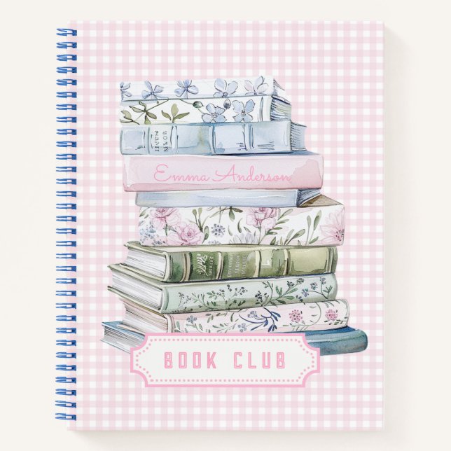 Cuaderno Pastel Grandmillennial Book Club (Anverso)