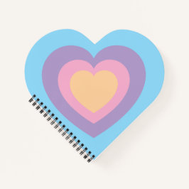 Cuaderno pastel heart notebook