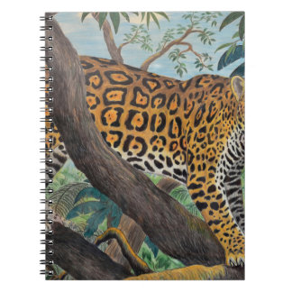 Cuaderno Pastel jaguar: dibujo de la jungla.