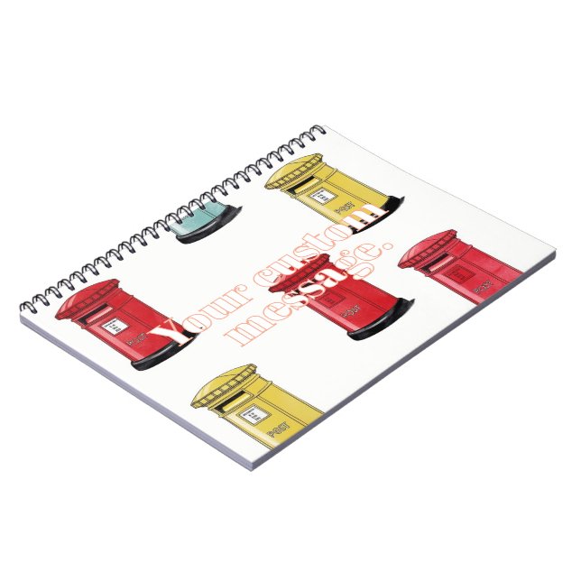 Cuaderno Pastel Japanese Postbox: Watercolor Crayon Style (Lado Izquierdo)