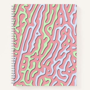 Cuaderno Pastel Kawaii Resumen Diseño de la Lucha Colorida