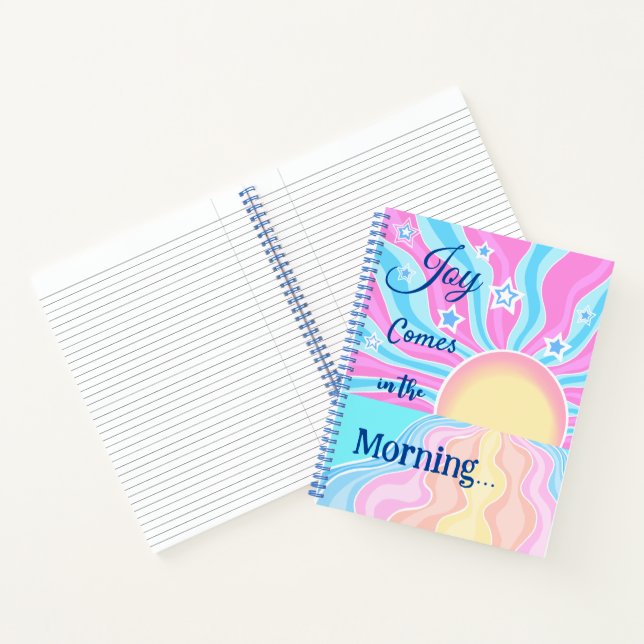 Cuaderno Pastel Ocean Sunrise: La alegría llega por la maña (Interior)