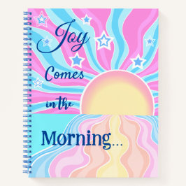Cuaderno Pastel Ocean Sunrise: La alegría llega por la maña