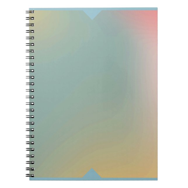 Cuaderno Pastel Ombre Notebook Soft Gradient Journal Front (Frente)