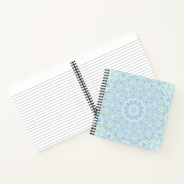 Cuaderno Pastel Ornate Hippie Mandala Psicodélico (Interior)