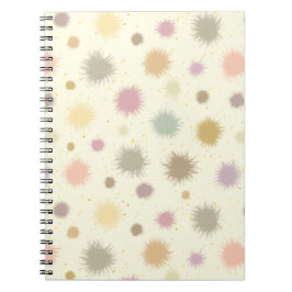 Cuaderno Pastel Party Pollen - patrón sin costuras.   