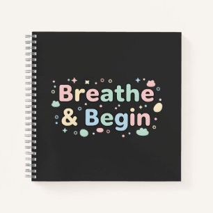 Cuaderno Pastel 'Respira y Comienza'