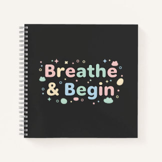 Cuaderno Pastel 'Respira y Comienza'