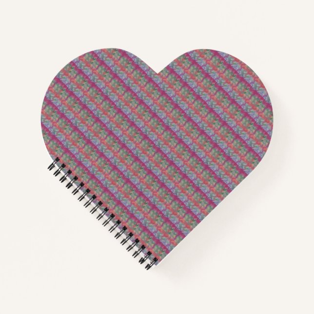 Cuaderno Pastel Resumen Corazón de Arte (Anverso)