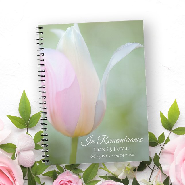 Cuaderno Pastel Tulip Spring Funeral Memorial Book (Subido por el creador)