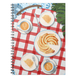 Cuaderno Pastel y café para dos