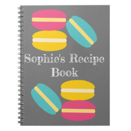 Cuaderno Pasteles coloridos de macarón francés