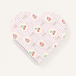 Cuaderno Pasteles dulces y cerezas Real Shabby Chic Pink