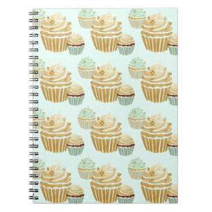 Cuaderno Pastelitos Lindos Amante De Cupcakes, Panadero, Co