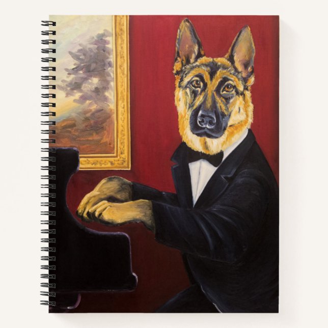 Cuaderno Pastor alemán | Piano Waltz (Anverso)