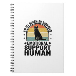 Cuaderno Pastor bohemio humano de apoyo emocional vintage