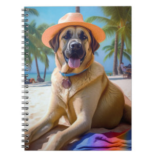 Cuaderno Pastor de Anatolia en la playa, regalo de verano p