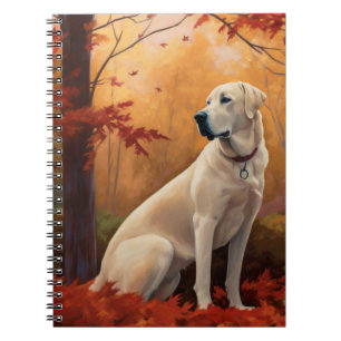 Cuaderno Pastor de Anatolia  en Otoño Las Hojas Caídas Insp