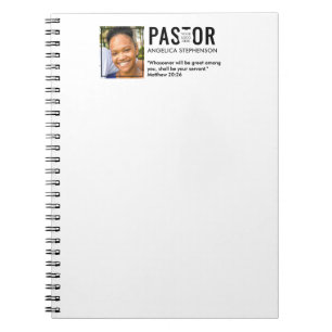 Cuaderno Pastor de Iglesia de Foto Moderna