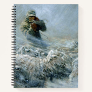 Cuaderno Pastor de ovejas, tormenta de Newell Convers Wyeth