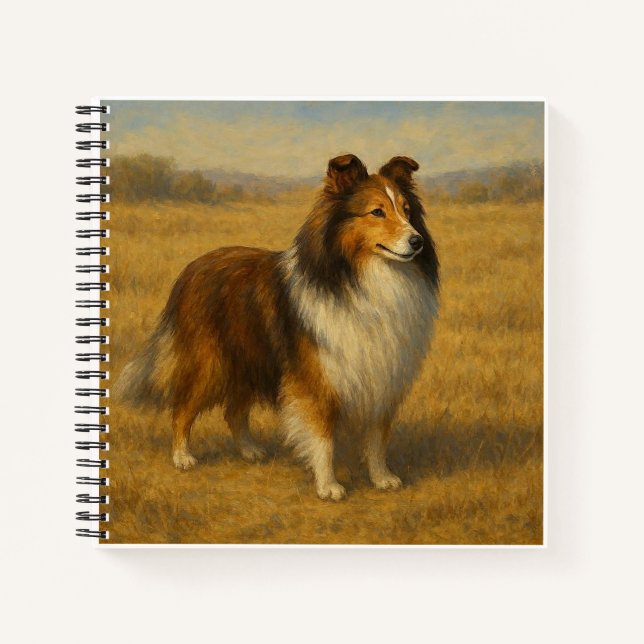 Cuaderno Pastor de Shetland (Anverso)