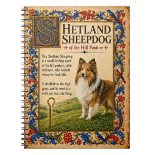 Cuaderno Pastor de Shetland, Arte de Bestiario Medieval