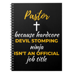 Cuaderno Pastor Porque El Diablo Más Difícil Impide Ninja