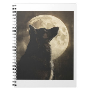 Cuaderno Pastores alemanes llorando en la luna