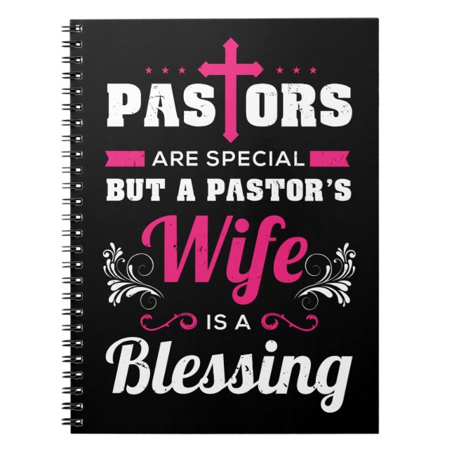 Cuaderno Pastor's Wife Is A Blessing (Frente)